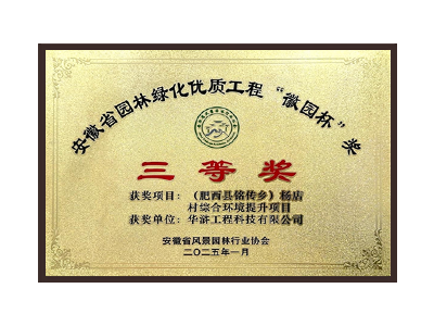 泸州荣获2025“徽园杯”奖三等奖